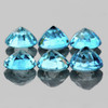 4.00 mm 6 pcs Round AAA Fire Natural Electric Blue Zircon {Flawless-VVS1}