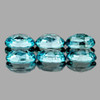 5.5x3.5 mm 6 pcs Oval AAA Fire Natural Top Blue Zircon {Flawless-VVS}