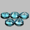 5.5x4 mm 5 pcs Oval AAA Fire Natural Top Blue Zircon {Flawless-VVS}