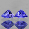 5.50 mm 2 pcs Trilliant AAA Fire AAA Purple Blue Tanzanite Natural {Flawless-VVS}