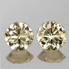 2.30 mm 2 pcs {0.12 cts} Round Brilliant Cut AAA Fire Natural Bright Champagne Diamond {VVS CLARITY}