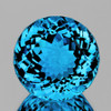 13.00 mm { 15.92 cts} Round Brilliant Cut Best Sparkling Natural AAA Swiss Blue Topaz {Flawless-VVS}