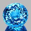 14.50 mm { 19.07 cts} Round Brilliant Cut Best Sparkling Natural AAA Swiss Blue Topaz {Flawless-VVS}