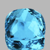 14.50 mm { 19.18 cts} Cushion Brilliant Cut Best Sparkling Natural Swiss Blue Topaz {Flawless-VVS}