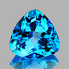 11.00 mm {6.09 cts} Trillion AAA Fire Natural Swiss Blue Topaz {VVS}