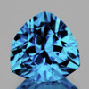 11.00 mm Trillion AAA Fire Natural Baby Swiss Blue Topaz {Flawless-VVS}