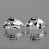 10x7 mm 2 pcs Pear AAA Fire Natural Diamond White Topaz {Flawless-VVS1}