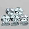 9x7 mm 5 pcs Oval AAA Fire Natural White Blue Topaz {VVS-SI}--Untreated