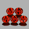 5x4 mm 5 pcs Oval Natural AAA Fire Natural Mandarin Orange Spessartite Garnet {Flawless-VVS1}