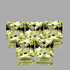 6.00 mm 5 pcs Square Princess Cut AAA Fire Natural Green Gold Lemon Quartz {Flawless-VVS}