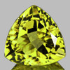 12.50 mm { 5.80 cts} Trillion Brilliant Cut Best AAA Fire Intense Green Gold Lemon Quartz Natural {Flawless-VVS1}