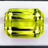 16x12 mm { 12.62 cts } Octagon AAA Fire Intense Green Gold Lemon Quartz Natural {Flawless-VVS}