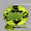 14x12 mm { 7.32 cts} Oval Brilliant Cut AAA Fire Natural Green Gold Lemon Quartz {Flawless-VVS}