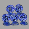 3.30 mm 5 pcs Round AAA Fire AAA Ceylon Blue Sapphire Natural {Flawless-VVS}--AAA Grade