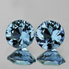 3.80 mm 2 pcs Round Brilliant Cut AAA Fire Natural Teal Green Blue Sapphire {Flawless-VVS}