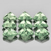 6.00 mm 9 pcs Trillion AAA Fire Natural Green Amethyst {Flawless-VVS1}