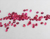 1.00 mm 100 pcs Round Machine Cut AAA Fire Intense Pink Red Mozambique Ruby Natural {Flawless-VVS}