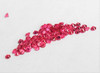 1.00 mm 100 pcs Round Machine Cut AAA Fire Intense Pink Red Mozambique Ruby Natural {Flawless-VVS}