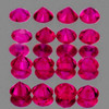 2.00 mm 25 pcs Round Diamond Cut AAA Pigeon Blood Pink Red Mogok Ruby Natural {VVS}--AAA Grade