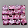 1.80 mm 25 pcs Square Princess Cut AAA Fire Natural Pink Sapphire {Flawless-VVS}