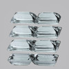 5x3 mm 6 pcs Baguette Machine Cut AAA Fire Natural Soft Blue Aquamarine {Flawless-VVS}