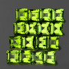 2.70 mm 20 pcs Square Cut Best AAA Fire Green Peridot Natural {Flawless-VVS1}