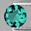 7.00 mm { 1.30 cts } Round Intense Paraiba Green Blue Apatite Natural {Flawless-VVS}