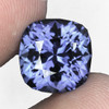 6.00 mm { 0.92 cts} Cushion AAA Fire Natural Purple Blue Tanzanite {Flawless-VVS1}