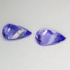 8x6 mm 2pcs {1.95 cts} Pear Best AAA Fire Natural Purple Blue Tanzanite {Flawless-VVS1}