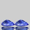 8x6 mm 2pcs Pear AAA Fire AAA Purple Blue Tanzanite Natural {Flawless-VVS1}