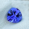 6.00 mm { 0.65 cts} Heart AAA Fire Intense Purple Blue Tanzanite Natural {Flawless-VVS}--AAA Grade