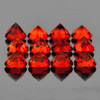 4.00 mm 12 pcs Round AAA Fire Intense Madeira Orange Red Citrine Natural (Flawless-VVS1}--AAA Grade