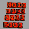 3.00 mm 25 pcs Square AAA Fire Intense AAA Madeira Orange Red Citrine Natural (Flawless-VVS1}