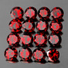 3.00 mm 20 pcs Round Fire Dark Red Mozambique Garnet Natural {Flawless-VVS1}