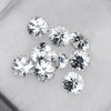 3.00 mm 9 pcs Round Brilliant Machine Cut Extreme Brilliancy Natural Diamond White Zircon {Flawless-VVS1}--AAA Grade