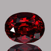 8x6 mm {2.17 cts} Oval AAA Fire Natural Red Mozambique Garnet {Flawless-VVS1}