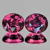 6x5 mm 2 pcs Oval AAA Fire AAA Raspberry Pink Rhodolite Garnet Natural {Flawless-VVS}--AAA Grade