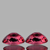 6.7x5 mm 2 pcs Oval AAA Fire Raspberry Orange Pink Rhodolite Garnet Natural {Flawless-VVS}