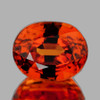 7x6 mm {1.78 cts} Oval AAA Fire Intense Mandarin Orange Spessartite Garnet Natural {Flawless-VVS1}--AAA Grade