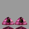 5.00 mm 2 pcs Trillion AAA Fire Intense Red Pink Sapphire Natural {Flawless-VVS}--AAA Grade