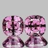3.50 mm 2pcs Cushion AAA Fire Natural Top Pink Mozambique Sapphire {Flawless-VVS}--AAA Grade