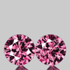 3.80 mm 2pcs Round Brilliant Machine Cut Extreme Brilliancy Best  AAA Pink Sapphire Natural {Flawless-VVS}--AAA Grade