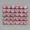 1.70 mm 35 pcs Round Machine Brilliant Cut Extremely Brilliancy Best AAA Fire Natural Padparadscha Pink Sapphire {Flawless-VVS}
