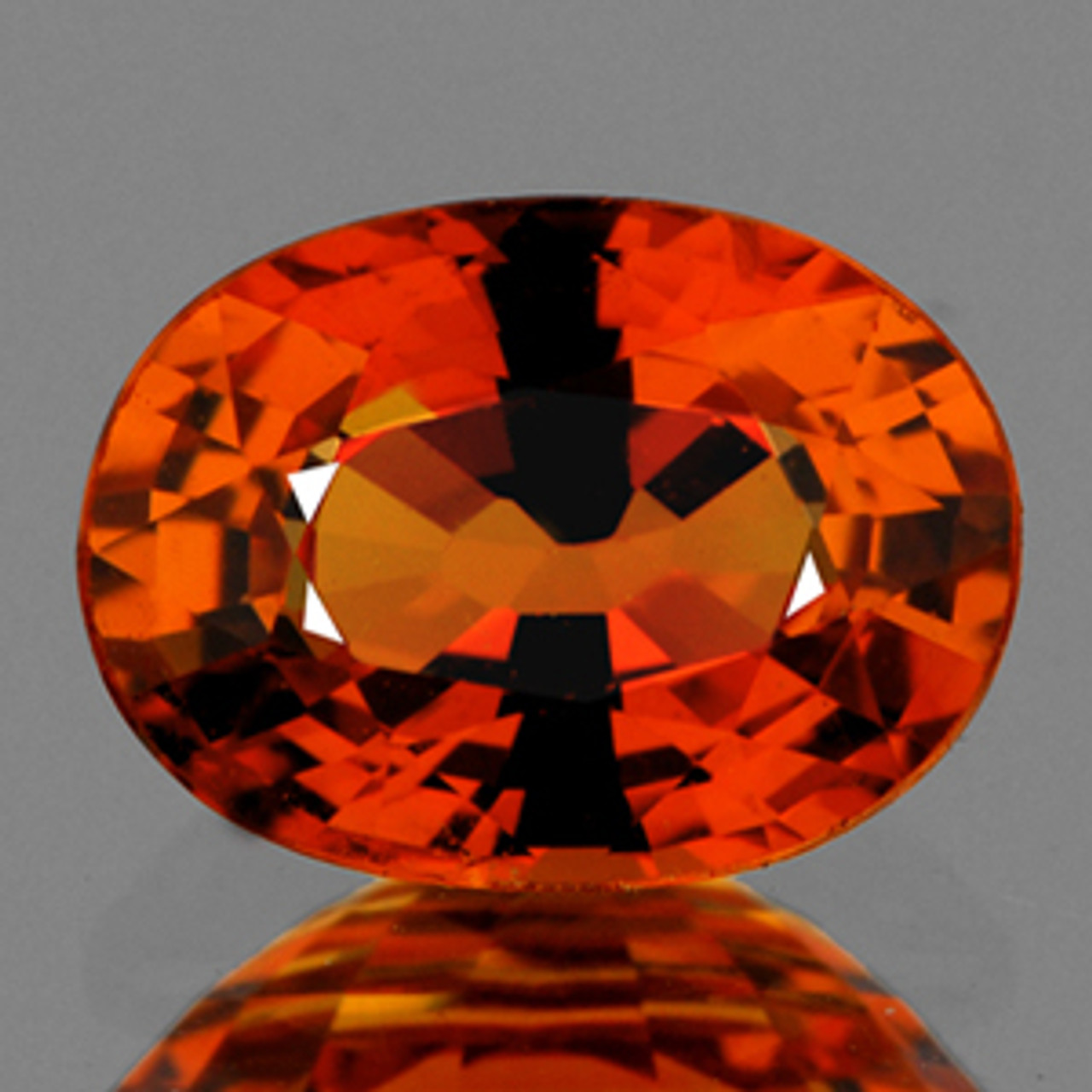 7x5 mm {1.07 cts} Oval AAA Fire Natural Mandarin Orange Spessartite Garnet  {Flawless-VVS1}