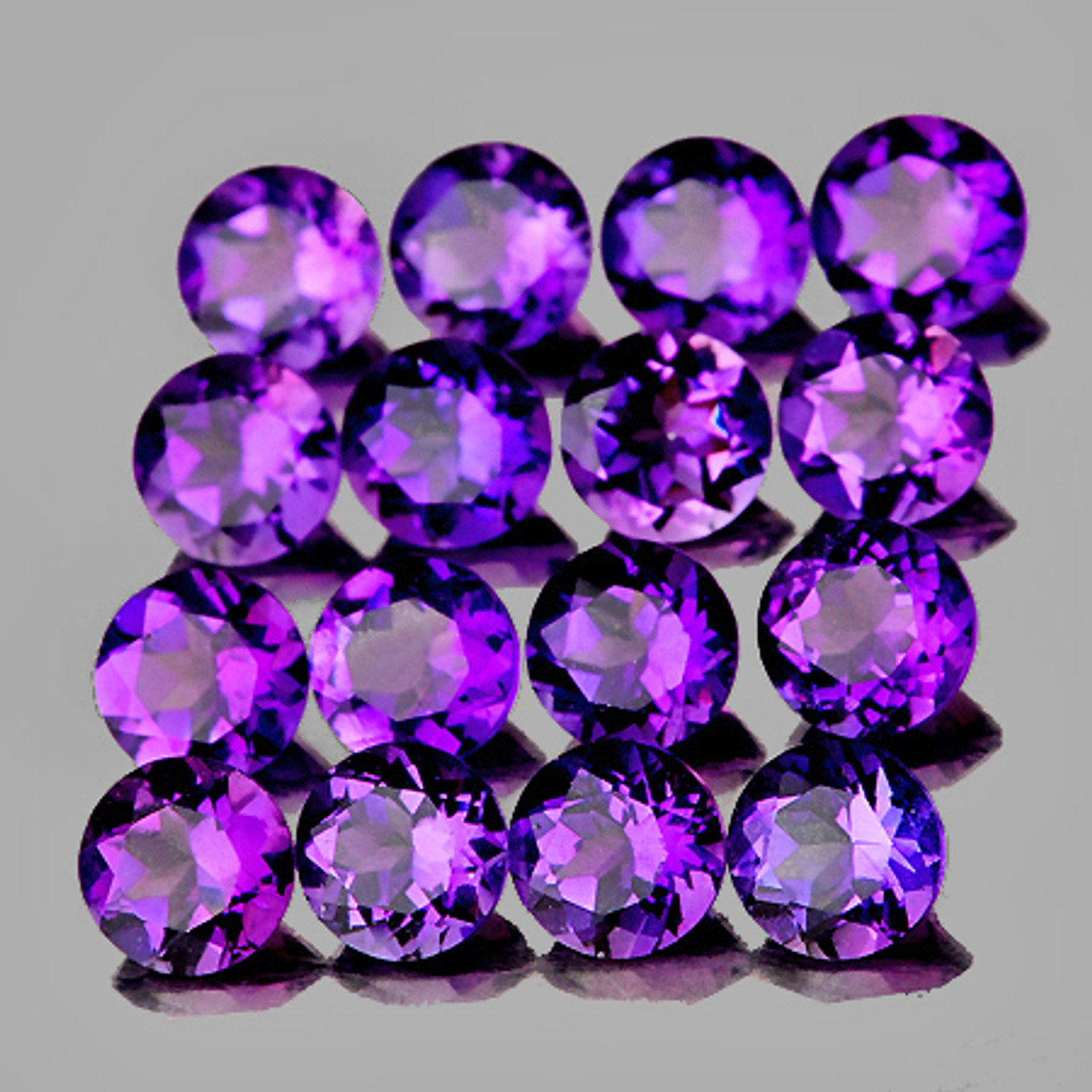 Round Brilliant Cut Amethyst Gemstone 13.05cts - Moriartys Gem Art