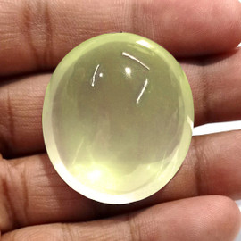13.5x11.5 mm { 9.30 cts} Oval Cabochon Natural Yellow Labradorite {Flawless-VVS}