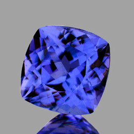 5.50 mm Cushion Brilliant Cut Extreme Brilliancy Intense Purple Blue Tanzanite Natural {Flawless-VVS1}--AAA Grade