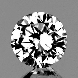 3.50 mm {0.17 cts} Round Brilliant Cut Color F-G Natural White Diamond {Slightly Inclusion }