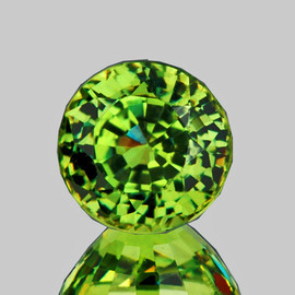 4.00 mm { 0.41 cts} Round AAA Rainbow Sparkles Natural Green Demantoid Garnet {Flawless-VVS}--AAA Grade