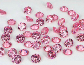 2.30 mm 16 pcs Round Machine Brilliant Cut Extreme Brilliancy Intense Padparadscha Pink Sapphire Natural {Flawless-VVS}--AAA Grade
